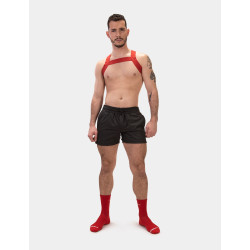 Barcode Berlin Short Zulu Noir-Rouge